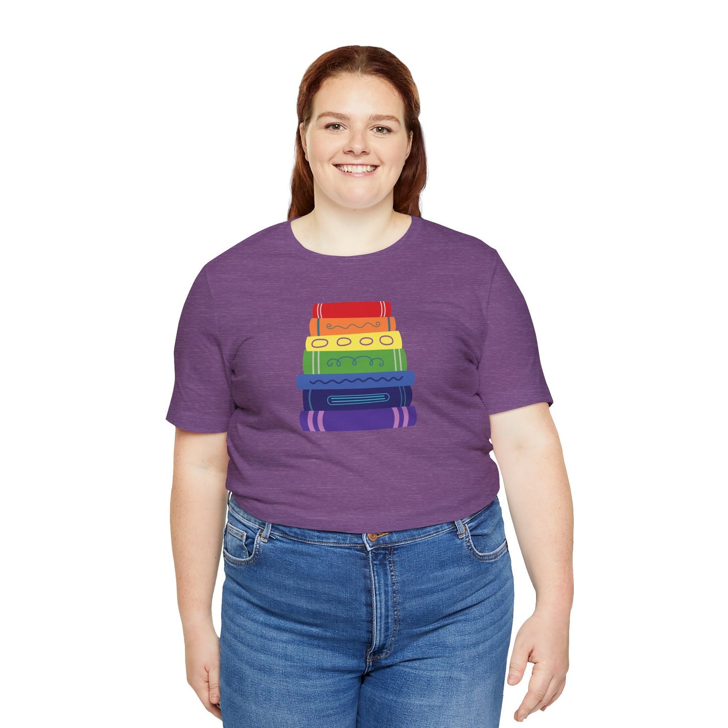 Subtle Pride Bookstack Tshirt