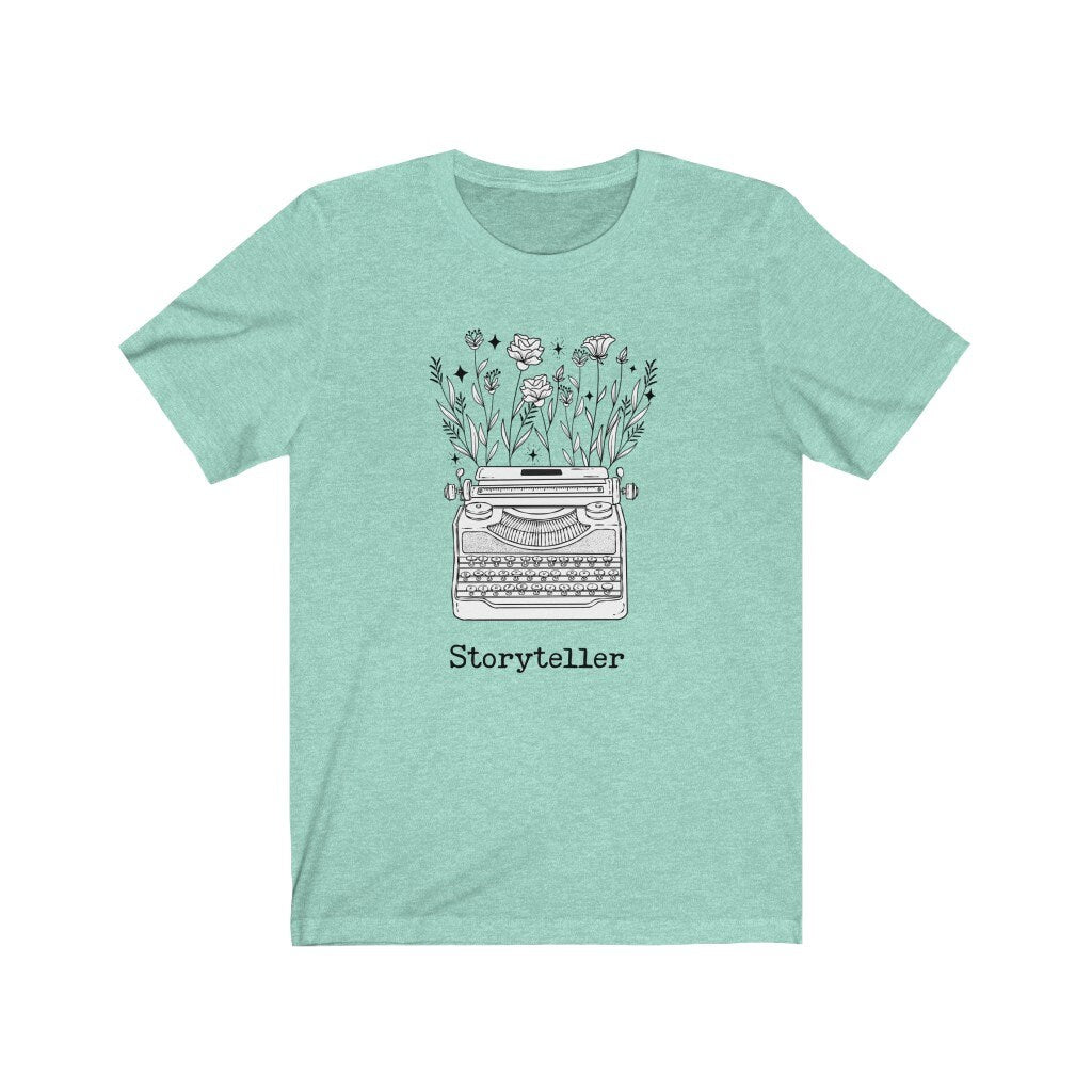 Storyteller Floral Typewriter Tee