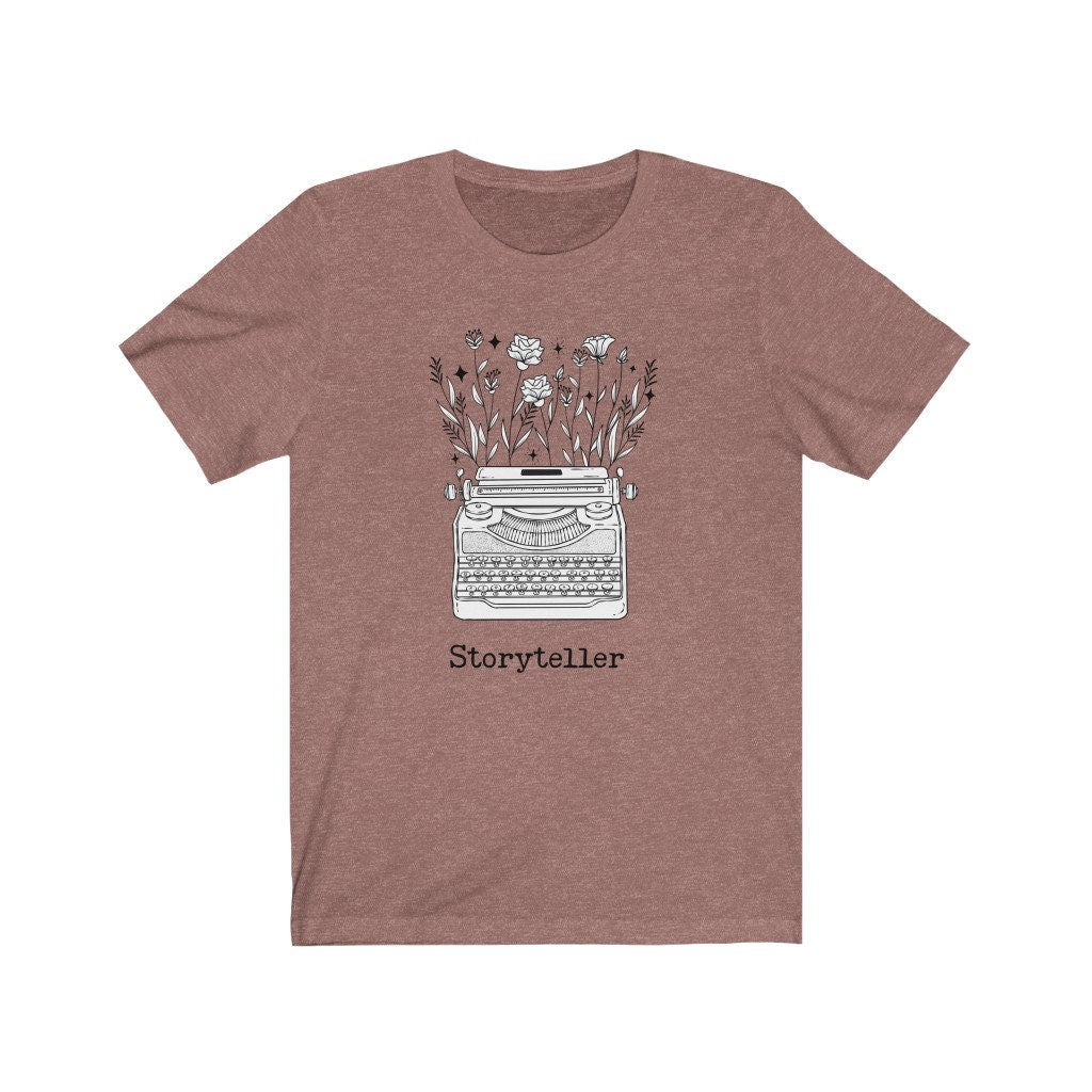 Storyteller Floral Typewriter Tee