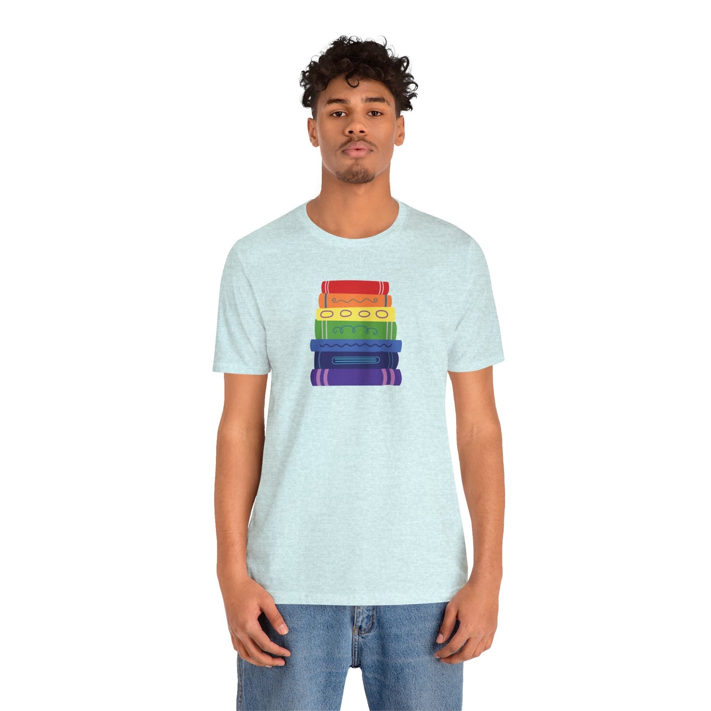 Subtle Pride Bookstack Tshirt