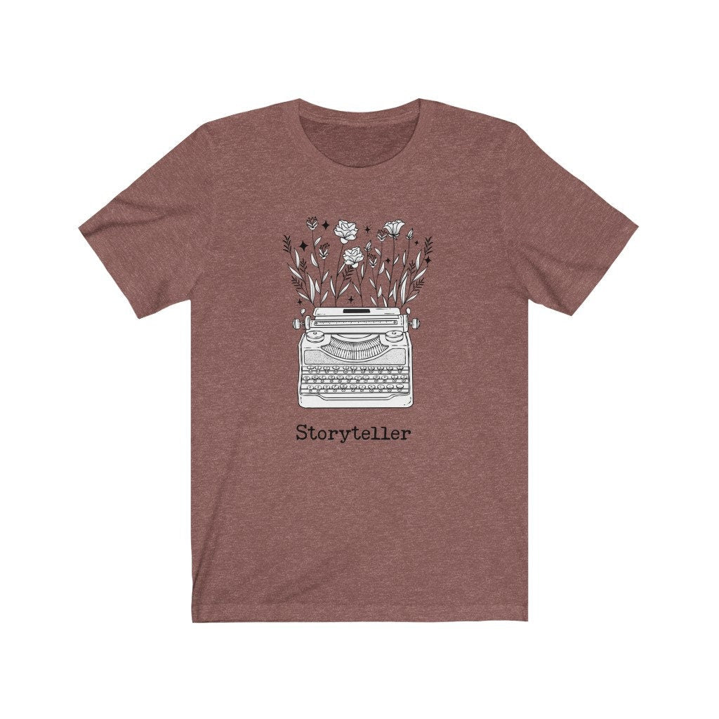 Storyteller Floral Typewriter Tee