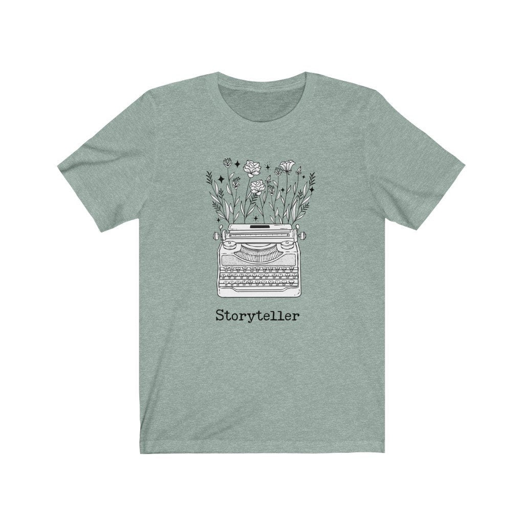 Storyteller Floral Typewriter Tee