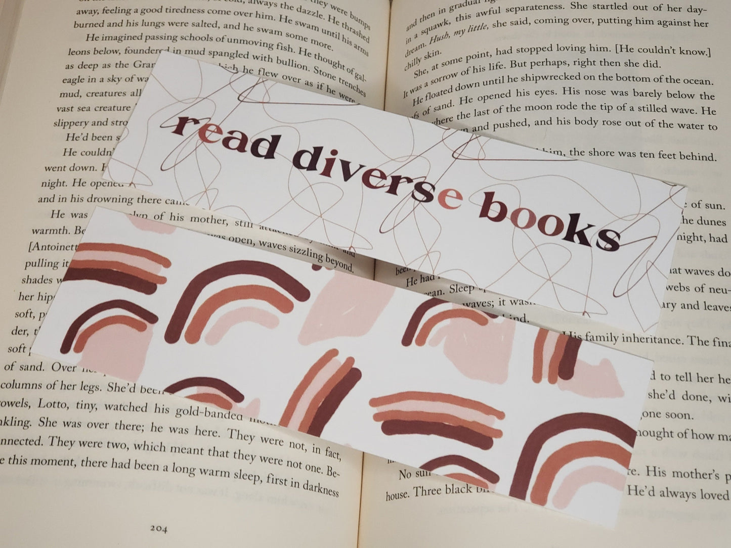 Read Queer Books Diverse Books Pride Month Bookmark Gift for Book Lovers Artistic Book Mark for Bookstagram Gift Under 5