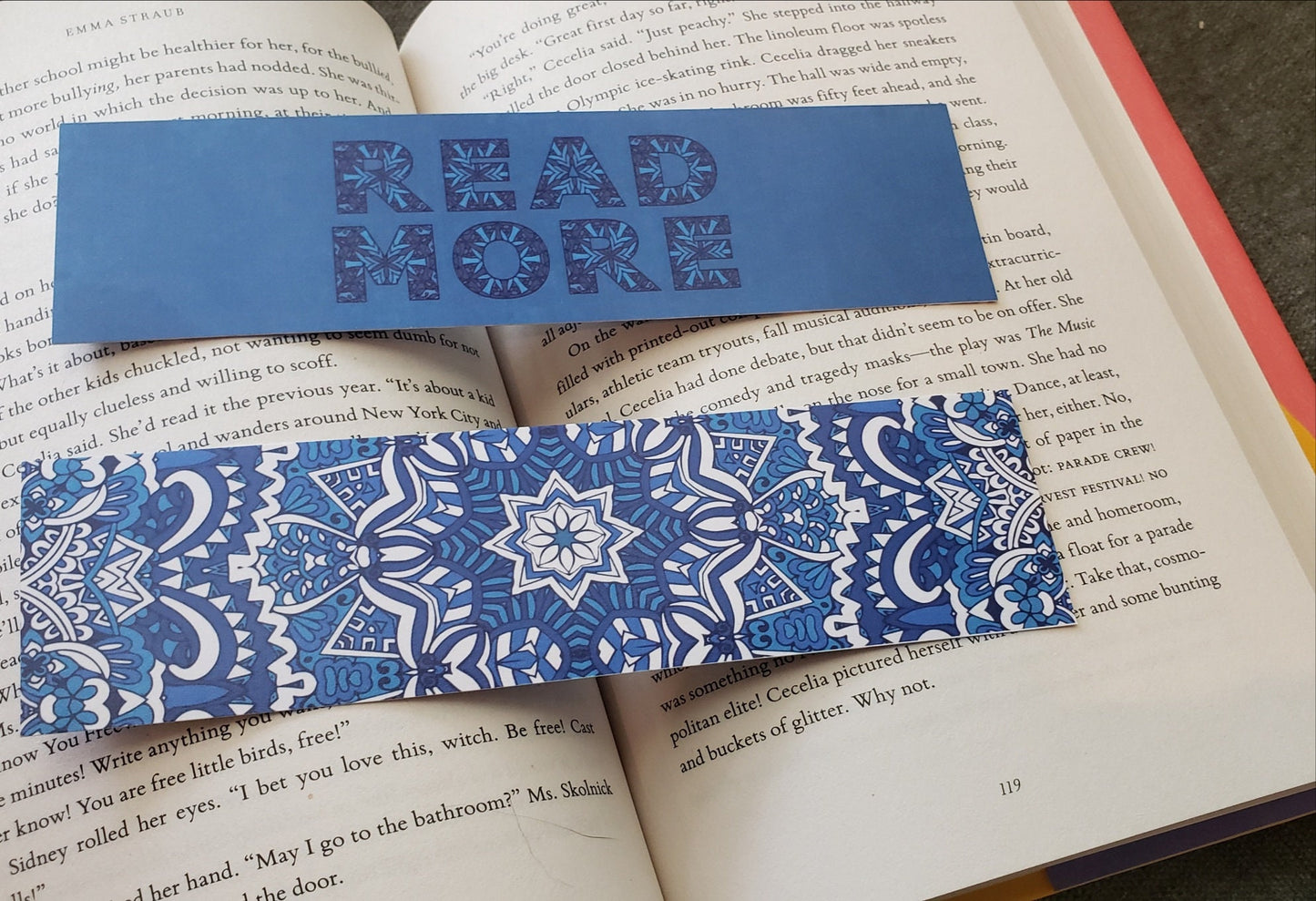 Mermaid Scales Tales and Tales Bookmark Mermazing Summer Reading Library Read More Mosaic Book Mark for Reading Summery Cute Bookish Gift