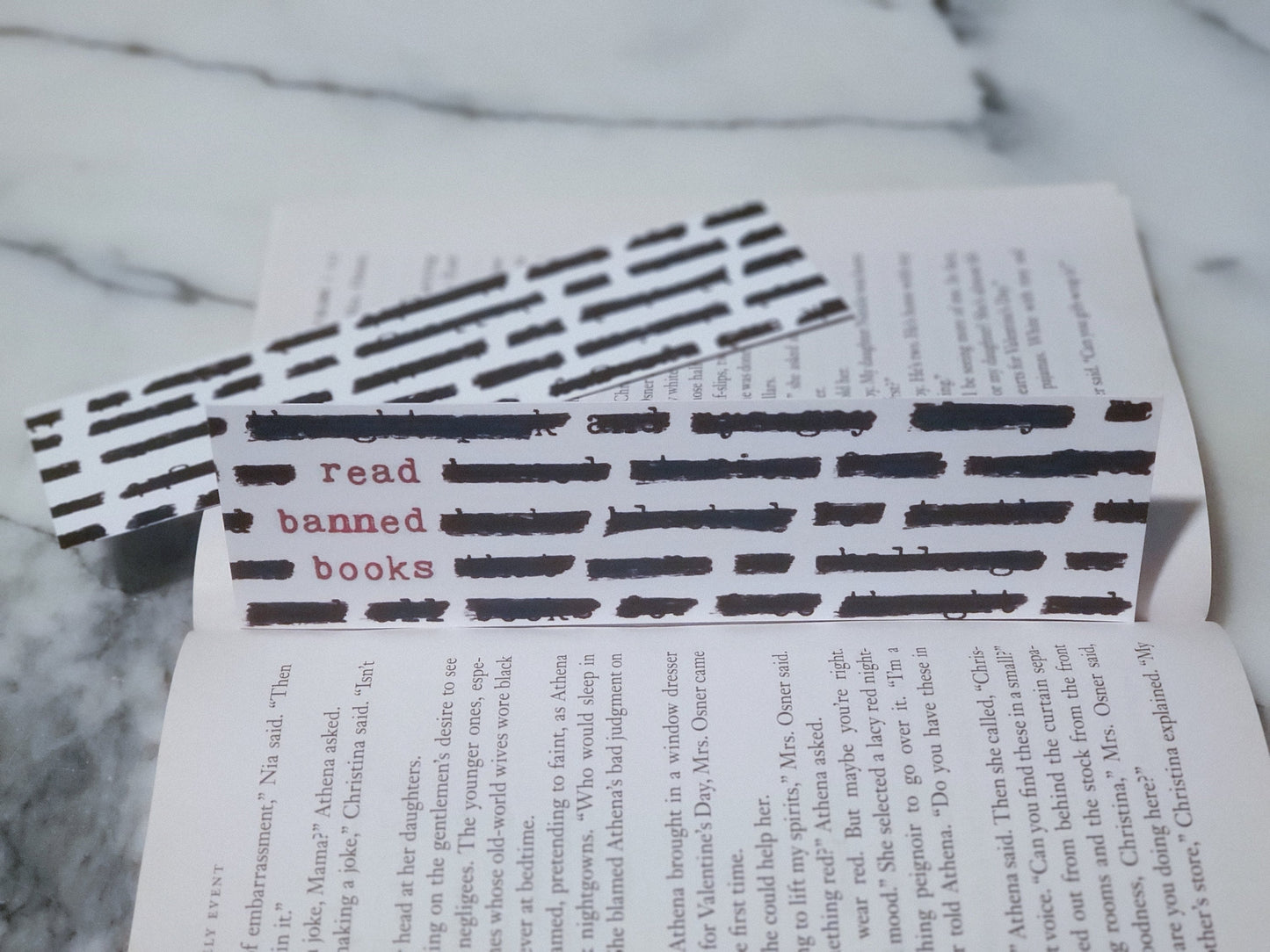 Read Banned Books Bookmark Anti Censorship Librarian Gift for Readers Bookstagram Reader Friend Gift for Bookworms