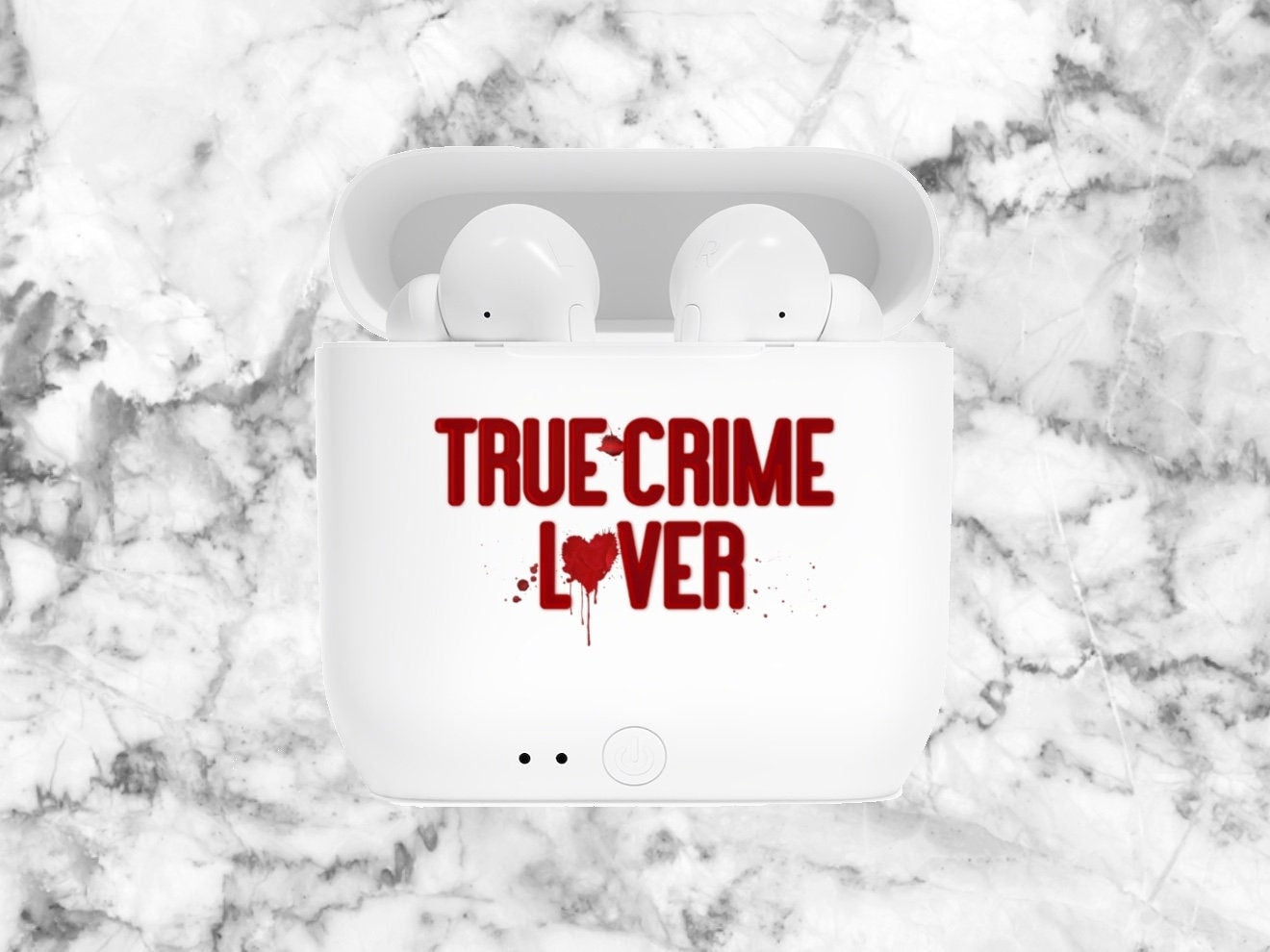 True Crime Lover Essos Wireless Earbuds Gift for Murder Podcast Lover Headphones for True Crime Pod Cast Obsessed Listener Air Criminal