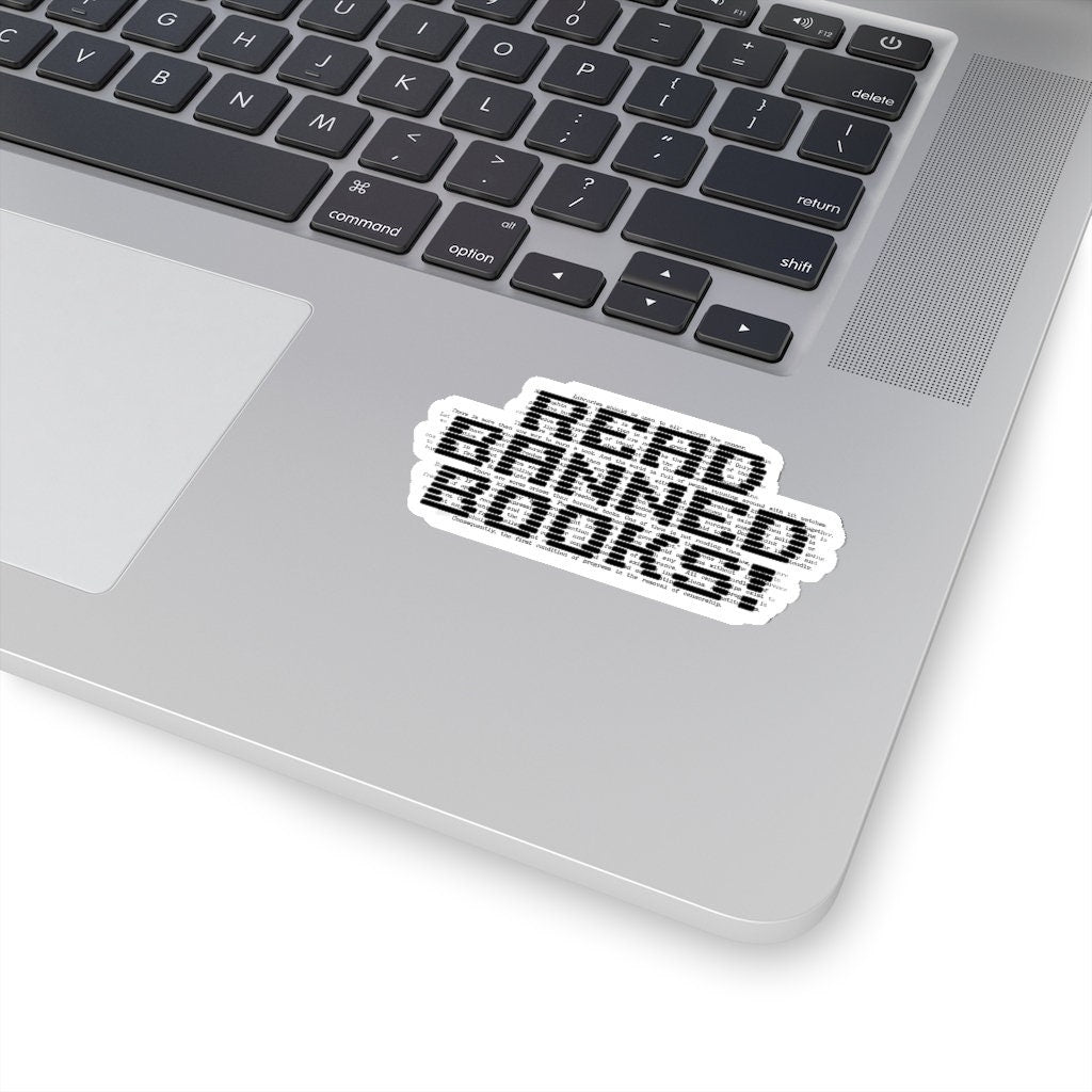 Read Banned Books Anticensorship for Librarians Book Ban Law Protest Sticker for Free Speech Teacher School Library Banned Books Week