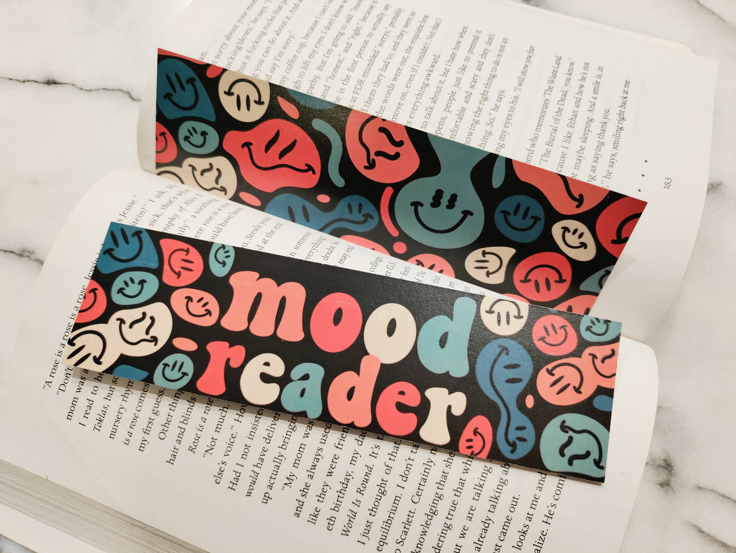 Mood Reader Retro Bookmarks for Reader Friend Funny Gift for Bookstagram Book Tok Cute Vintage Book Mark