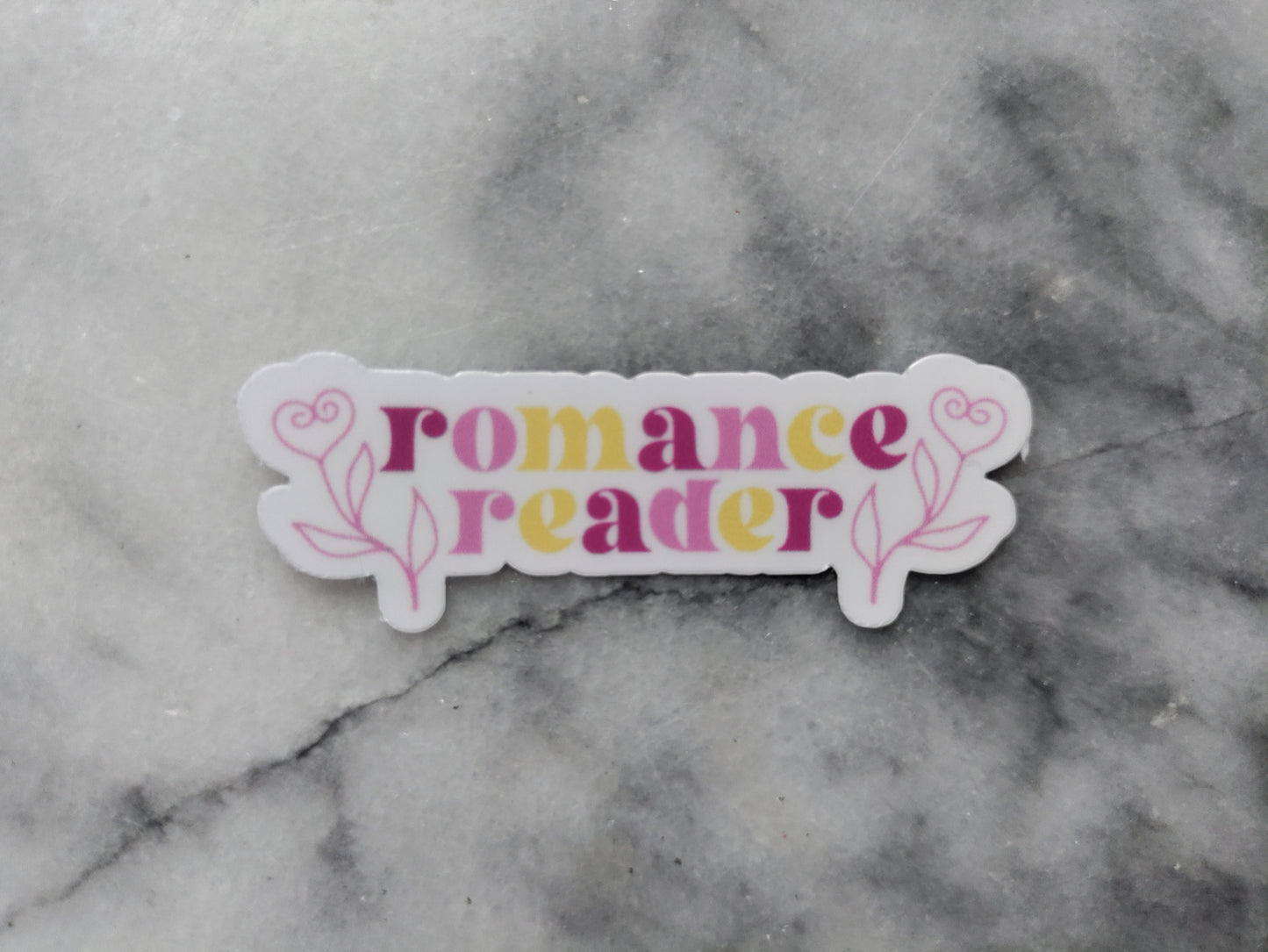 Romance Reader Sticker for Bookish Friend Sticker Laptop Book Cart Reading Journal Waterproof Vinyl Sticker for Hydroflask Bookish Bujo