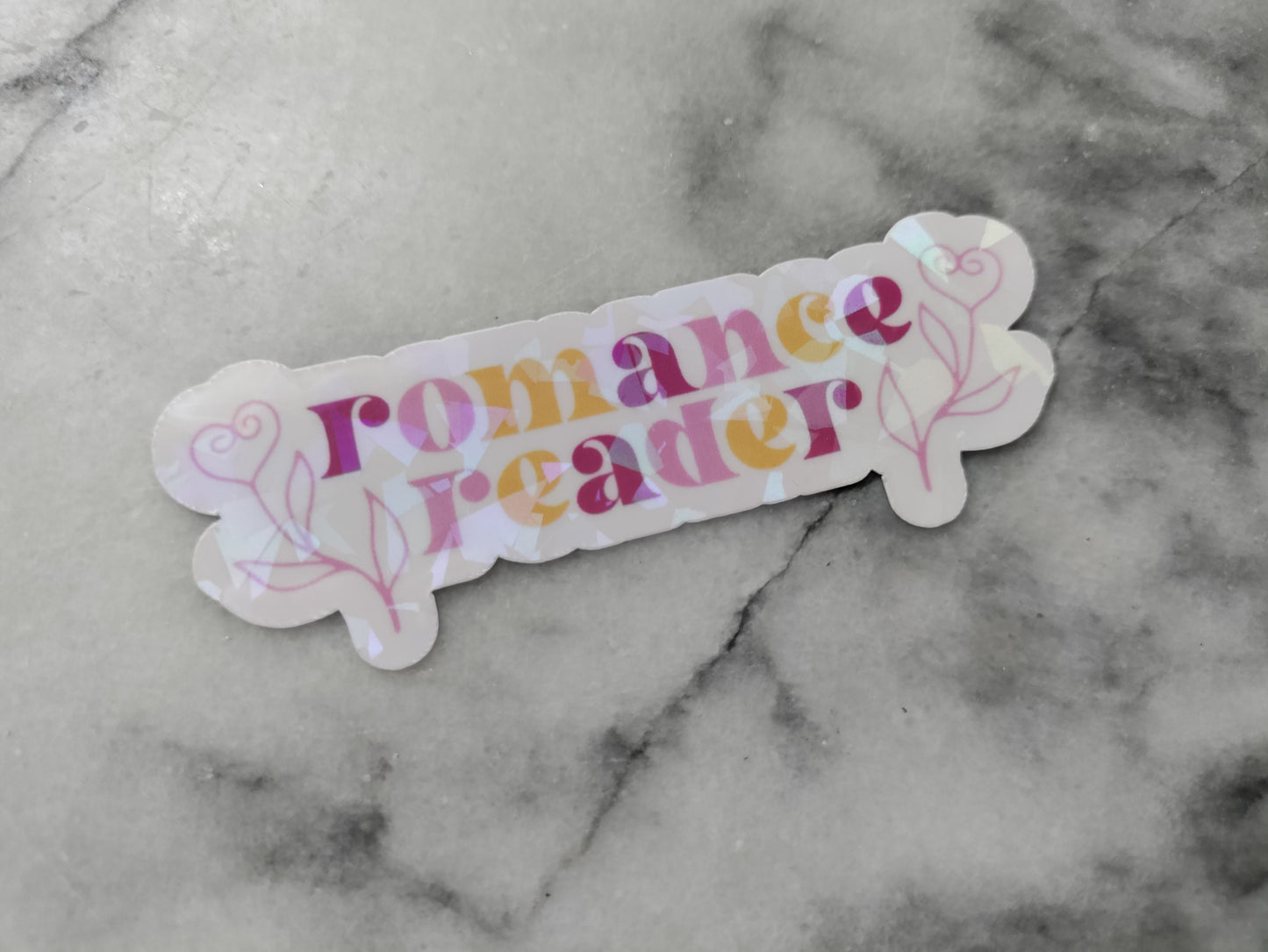 Romance Reader Sticker for Bookish Friend Sticker Laptop Book Cart Reading Journal Waterproof Vinyl Sticker for Hydroflask Bookish Bujo