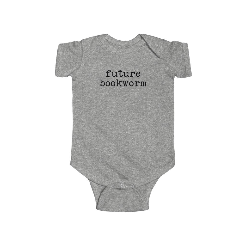 Future Bookworm Bookish Baby Bodysuit for Reader Friend Baby Shower Literary Baby Shower Gift for Bibliophile Friend