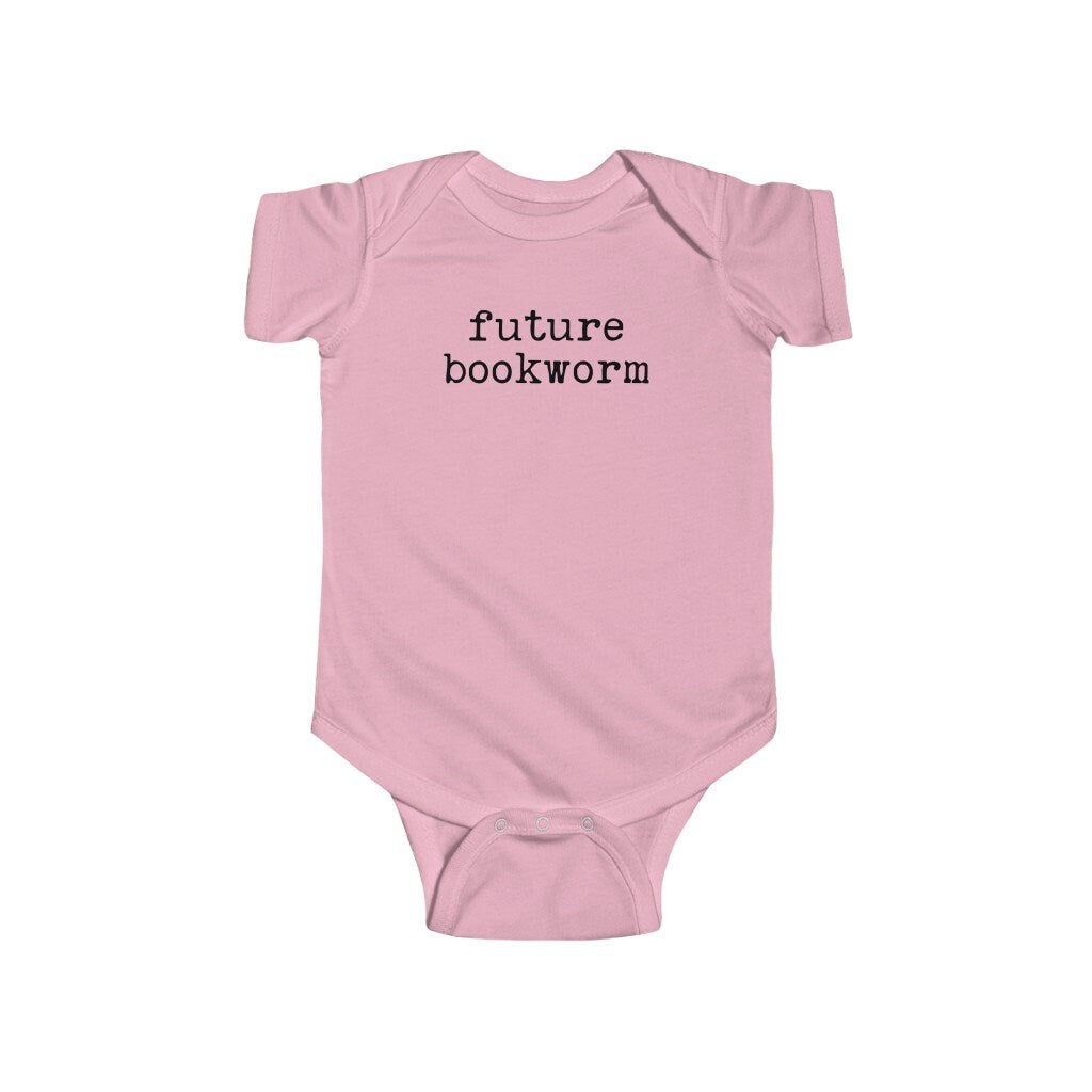 Future Bookworm Bookish Baby Bodysuit for Reader Friend Baby Shower Literary Baby Shower Gift for Bibliophile Friend