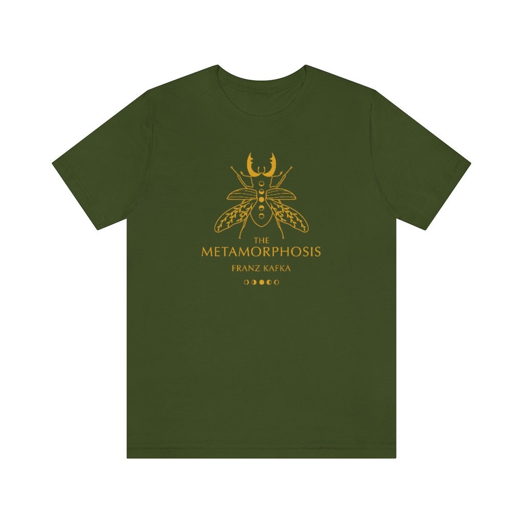 The Metamorphosis Kafka Classic Literature Book Cover Shirt Dark Academia Light Unisex Jersey Short Sleeve Tee