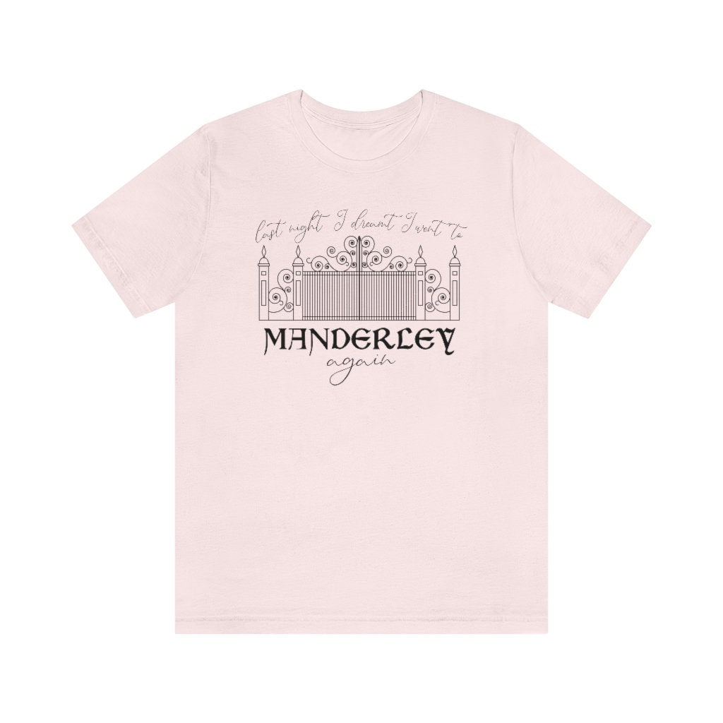 Rebecca Last Night I Went to Manderley Again Daphne Du Maurier Classic Literary shirt for Reader Bookish Shirt Gothic Literature Pastel Goth