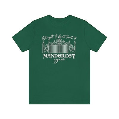 Rebecca Last Night I Went to Manderley Again Daphne Du Maurier Classic Literary shirt for Reader Bookish Shirt Gothic Literature Pastel Goth