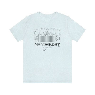 Rebecca Last Night I Went to Manderley Again Daphne Du Maurier Classic Literary shirt for Reader Bookish Shirt Gothic Literature Pastel Goth