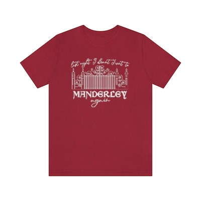 Rebecca Last Night I Went to Manderley Again Daphne Du Maurier Classic Literary shirt for Reader Bookish Shirt Gothic Literature Pastel Goth