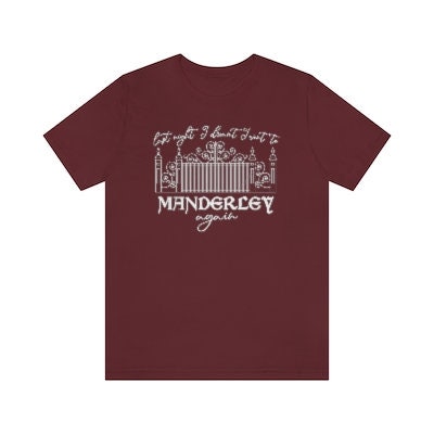 Rebecca Last Night I Went to Manderley Again Daphne Du Maurier Classic Literary shirt for Reader Bookish Shirt Gothic Literature Pastel Goth