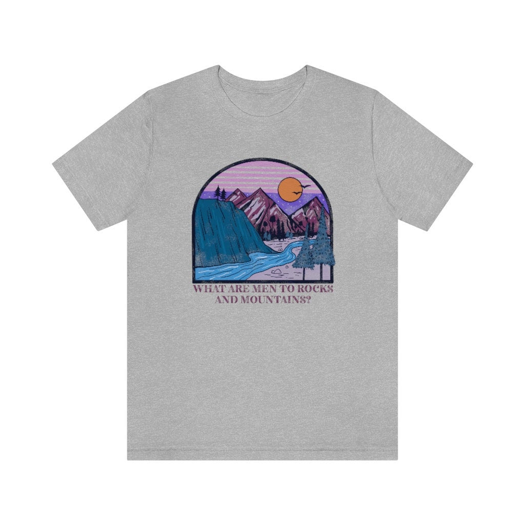 Jane Austen what men rocks mountains Unisex Jersey Short Sleeve Tee pride prejudice
