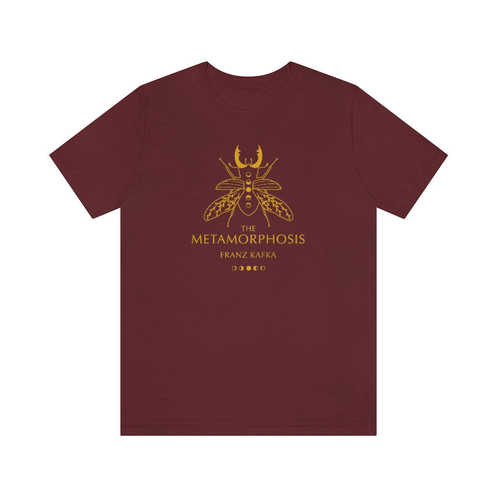 The Metamorphosis Kafka Classic Literature Book Cover Shirt Dark Academia Light Unisex Jersey Short Sleeve Tee
