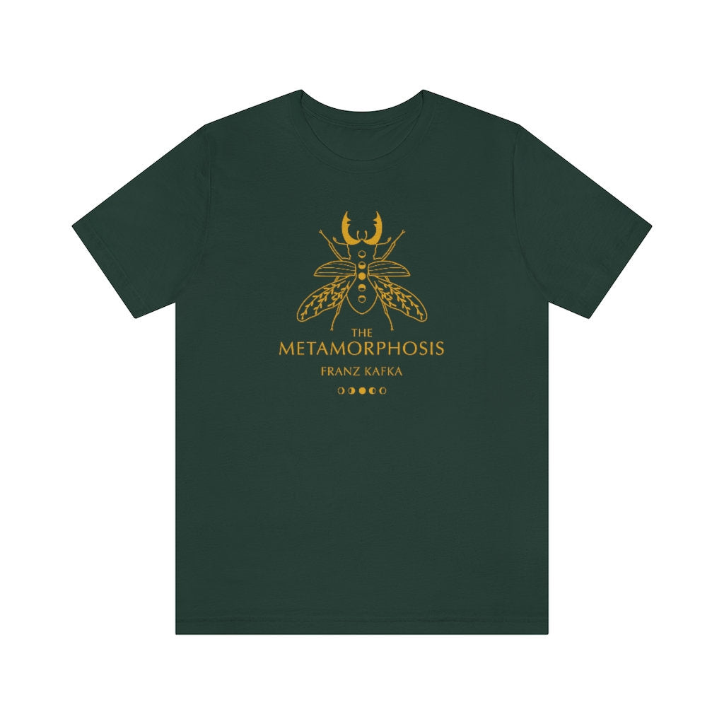 The Metamorphosis Kafka Classic Literature Book Cover Shirt Dark Academia Light Unisex Jersey Short Sleeve Tee