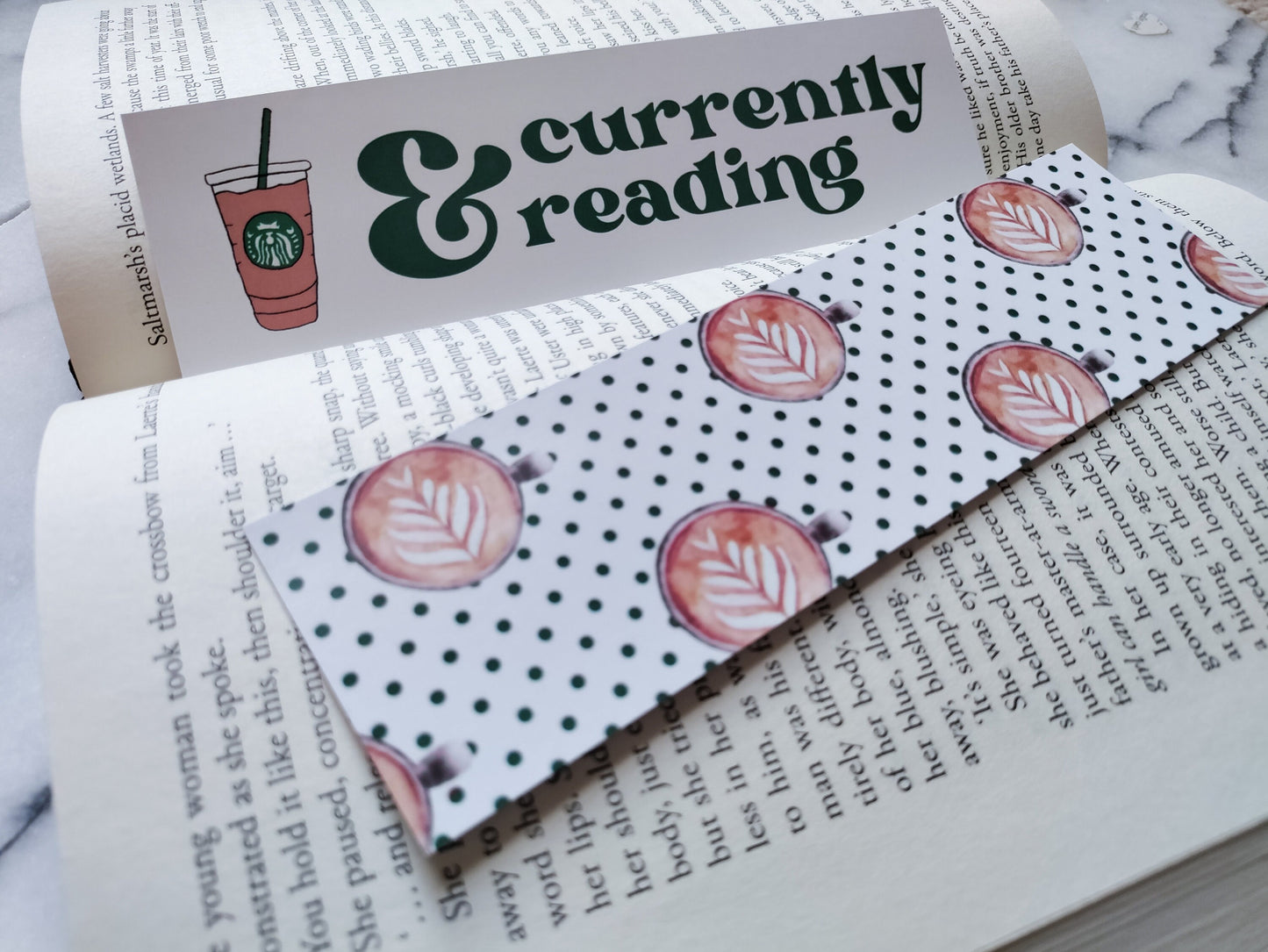 Coffee and Currently Reading Books and Coffee Bibliophile Sticker for Bookstagram Hashtag Bookmark Cute for Coffee Lover