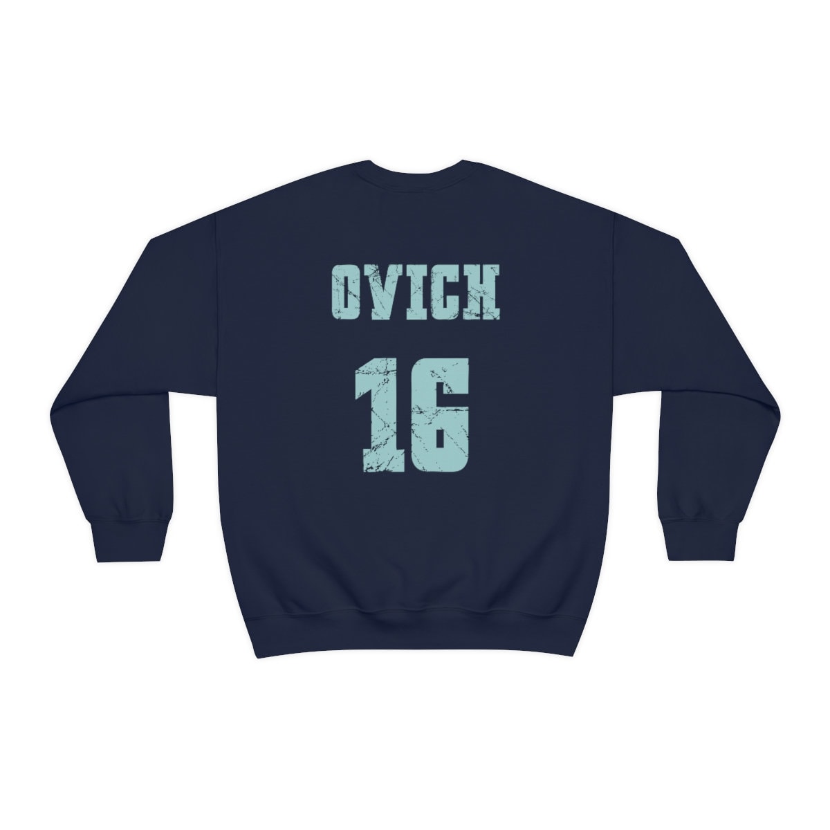 Bookish Beartown Benji Ovich Jersey Unisex Heavy Blend Crewneck Sweatshirt Bear town Logo Front and Number 16 Back