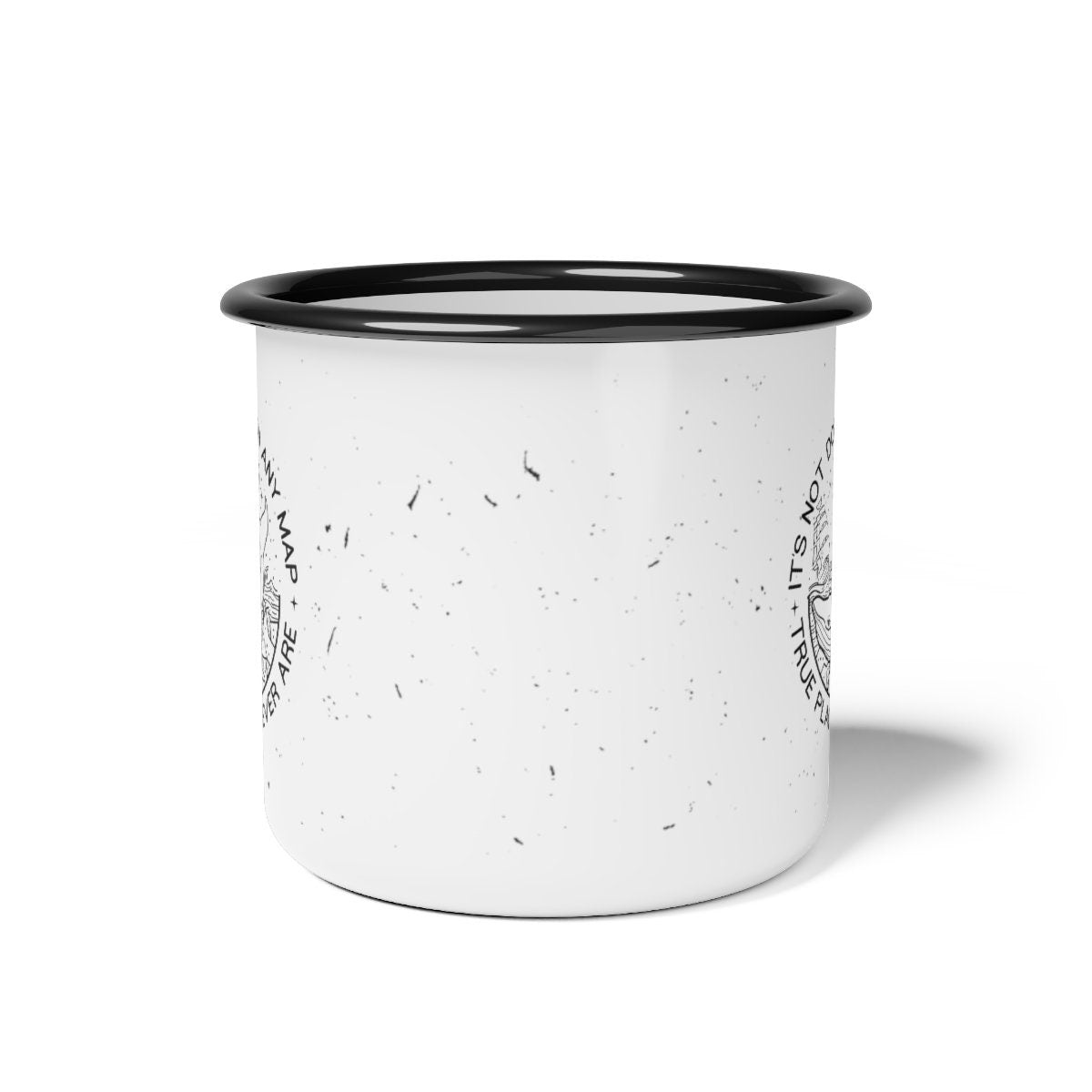 Bookish Wanderlust Campfire Mug Adventure Quote Hiking Campfire Mug Moby Dick Herman Mellville It's Not on Any Map True Places Never Are