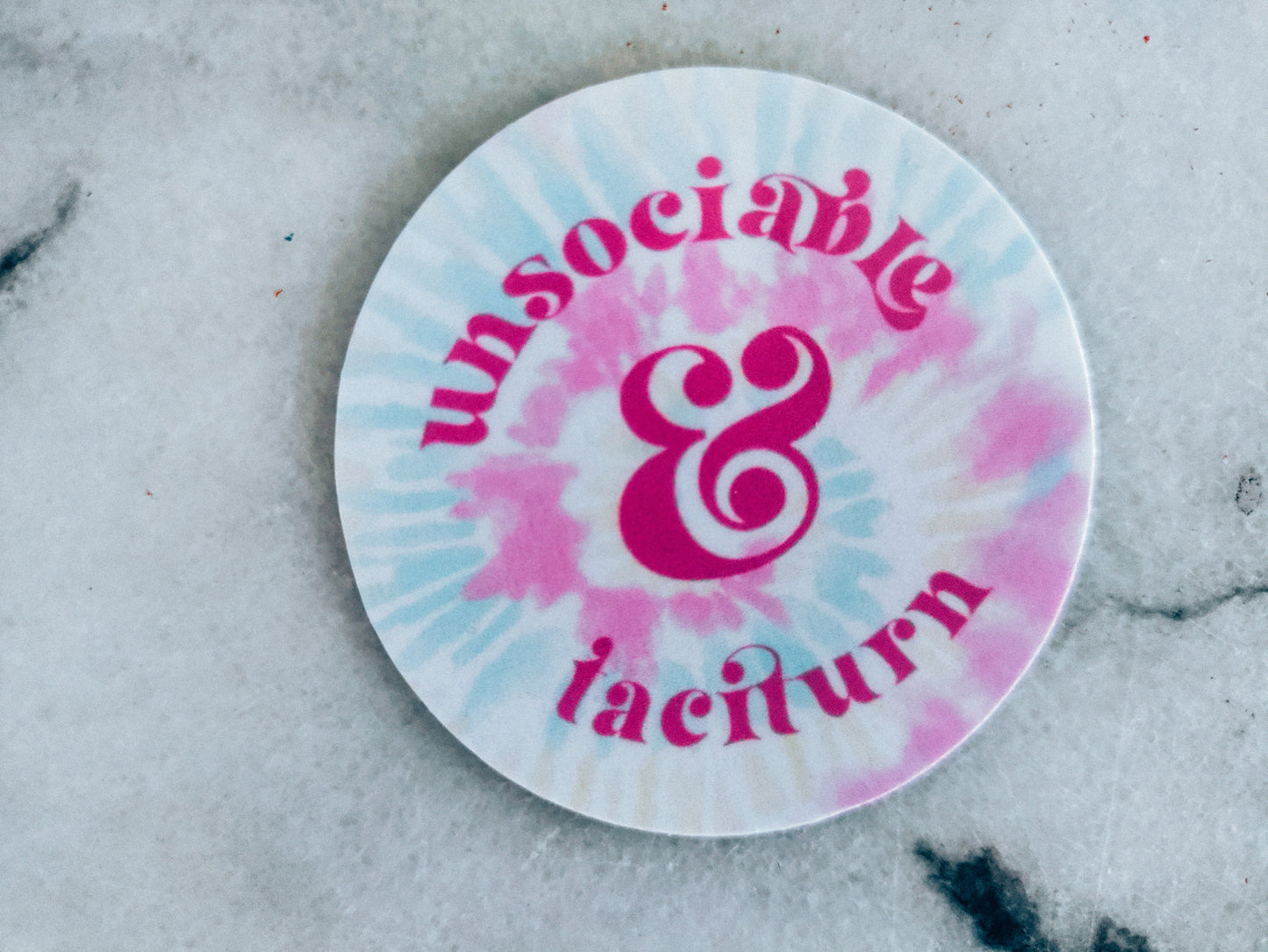 Unsociable and Taciturn Lizzy Bennett Introvert Darcy Price Prejudice Holographic Sticker Bookish Sticker Reader Librarian Decal Laptop