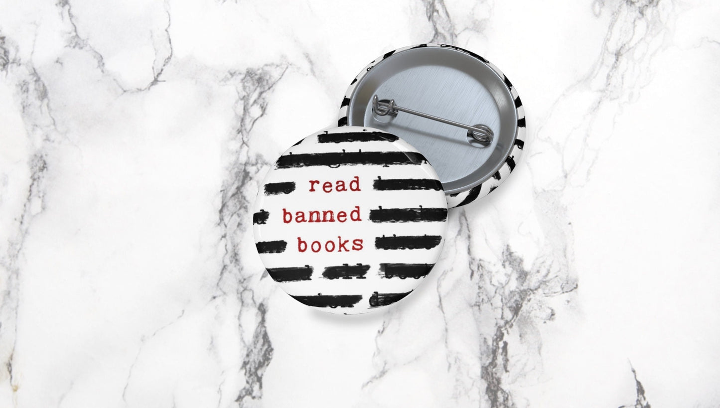 Read Trans Banned Books Pin Button Anticensorship Support for Teacher Librarian Lanyard Pin Bookish Button for Reader Friend Bookstagram
