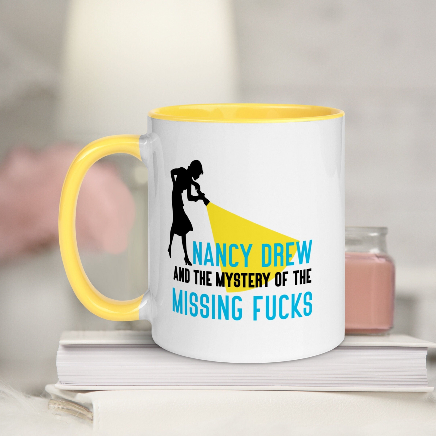 Case of the Missing Fucks Detective Dew Bookish Mug for Readers Librarian Mug Funny Sassy Coffee Mug Gift for Her Present for Husband