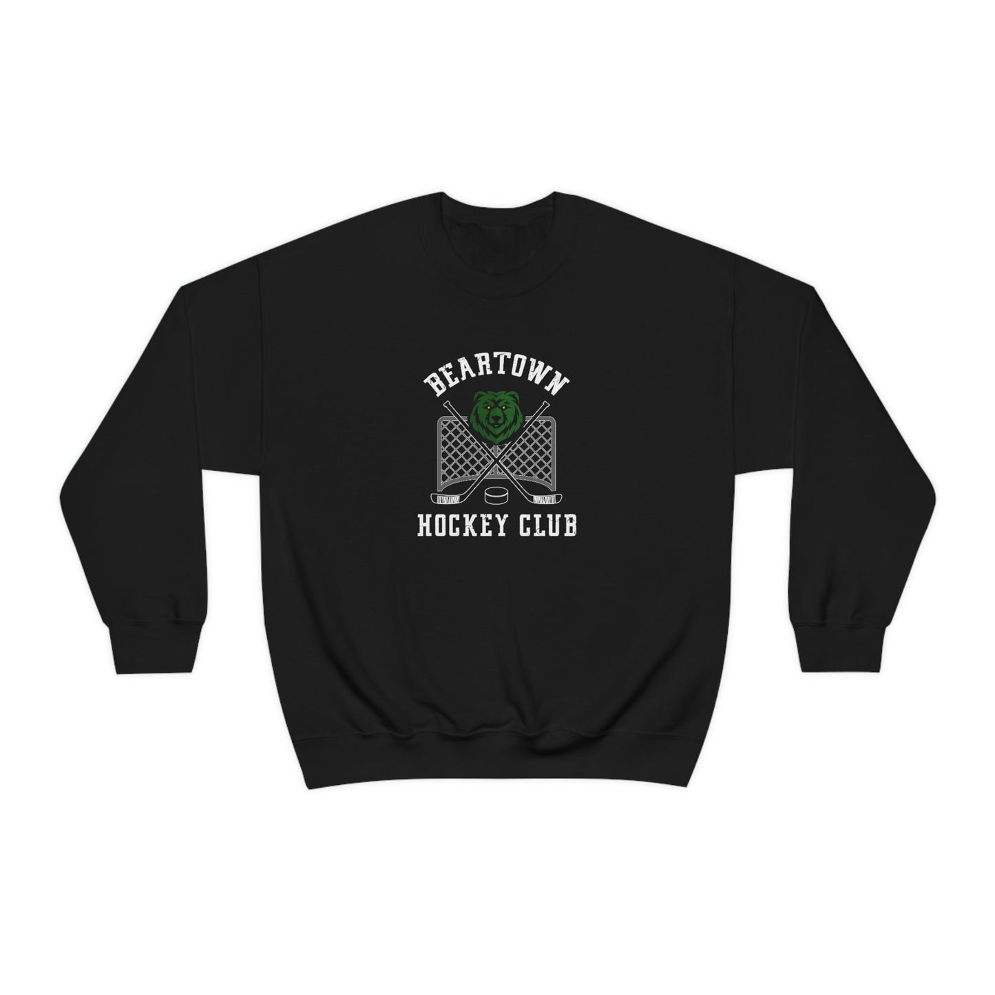 Beartown Logo Front Logo Only Hockey Club Backman Fiction Literature Lover Gift book Club Unisex Heavy Blend Crewneck Sweatshirt