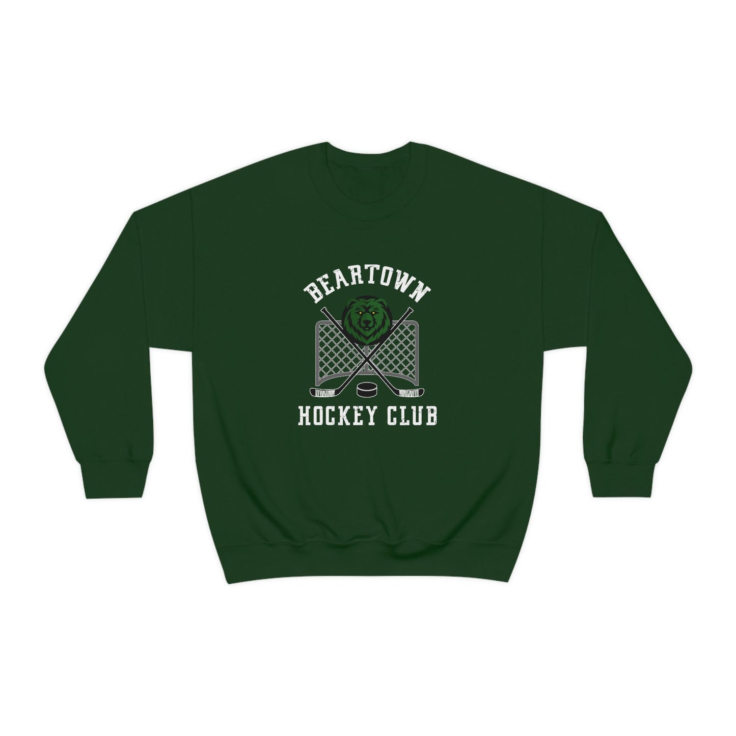Beartown Logo Front Logo Only Hockey Club Backman Fiction Literature Lover Gift book Club Unisex Heavy Blend Crewneck Sweatshirt