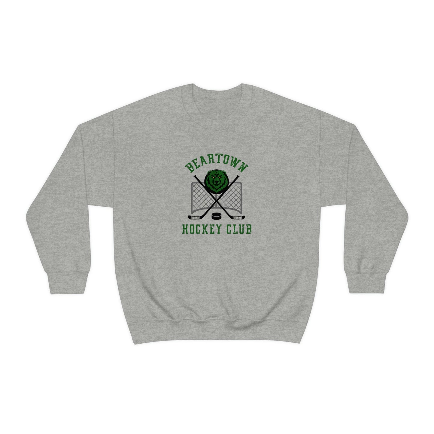 Beartown Logo Front Logo Only Hockey Club Backman Fiction Literature Lover Gift book Club Unisex Heavy Blend Crewneck Sweatshirt