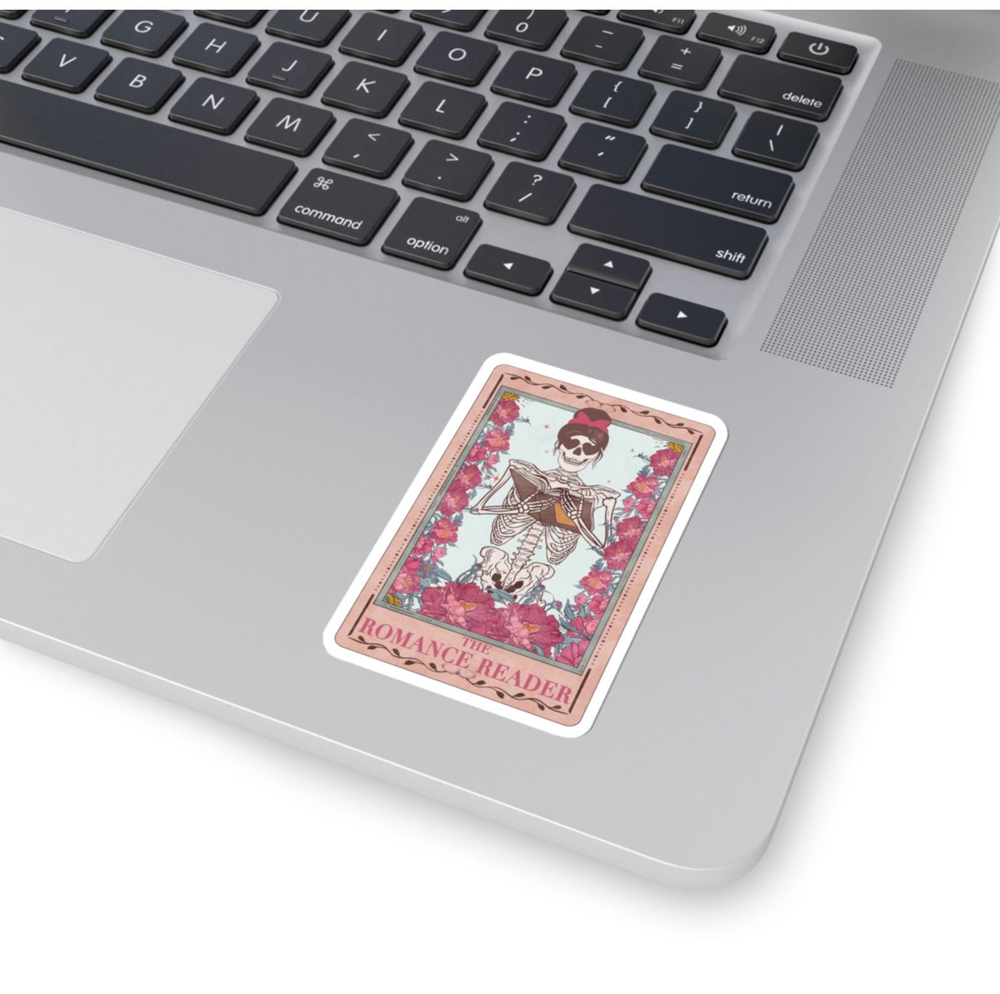 Romance Reader Tarot Card Sticker Spooky Books Skeleton Sticker Reader BookTok Reading Journal Sticker for Librarian Tarot Reader Cute Tarot
