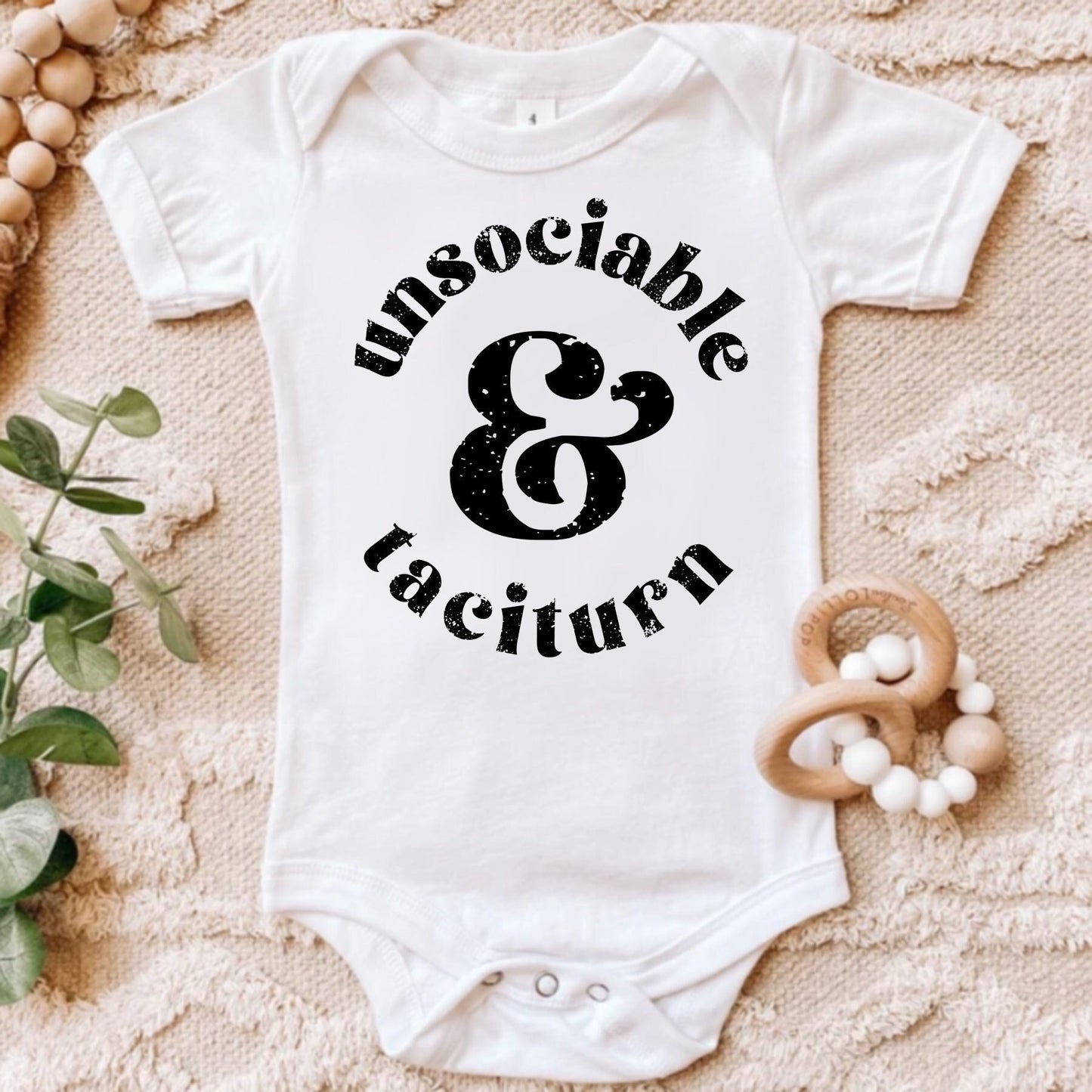 Unsociable and taciturn bookish baby