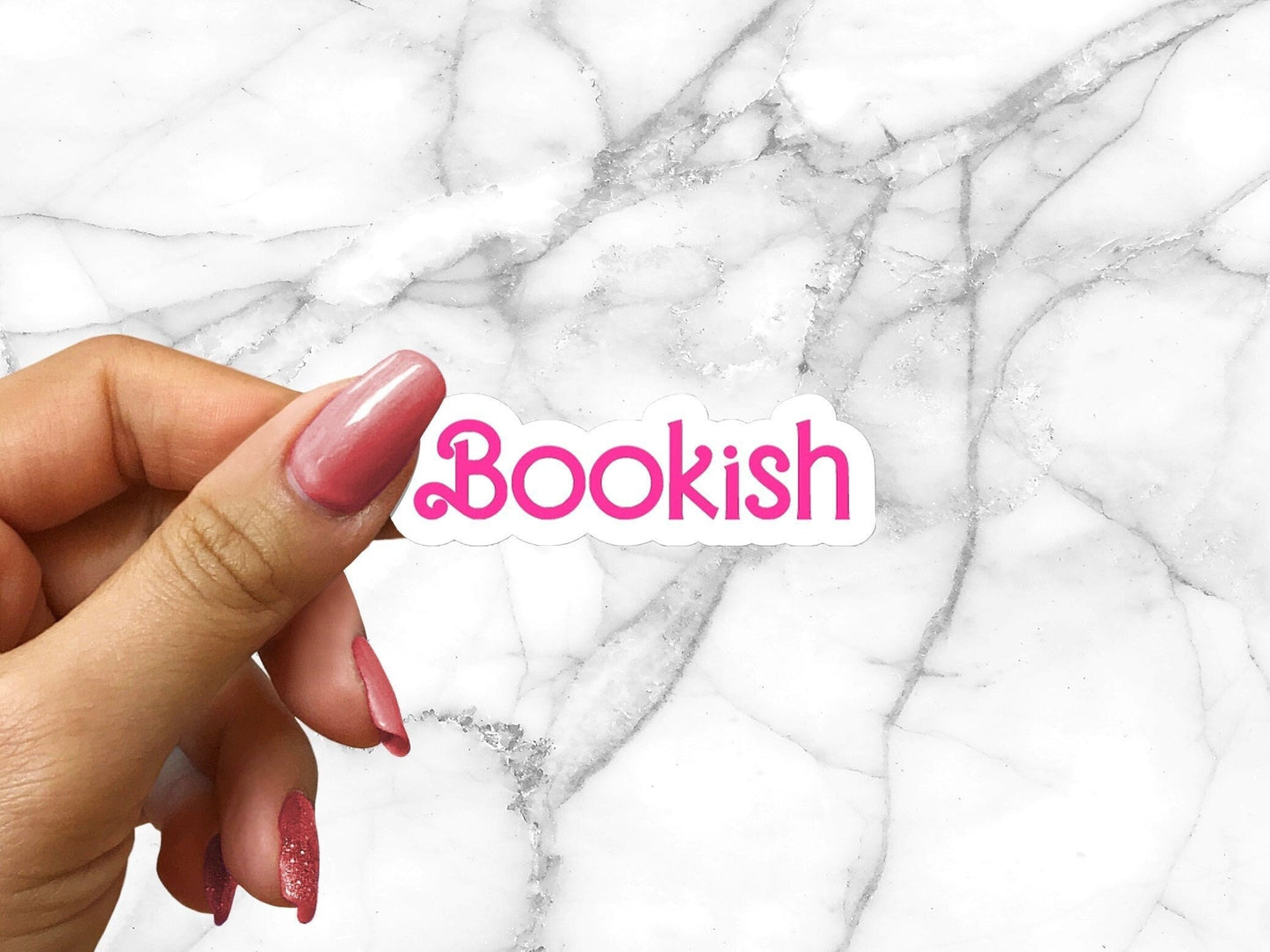 Read the Night Away Pink Disco Bookish Retro Y2k Sticker for Readers Cute Nerdy Sticker Journal Book Cart Sticker Planner Librarian Teacher
