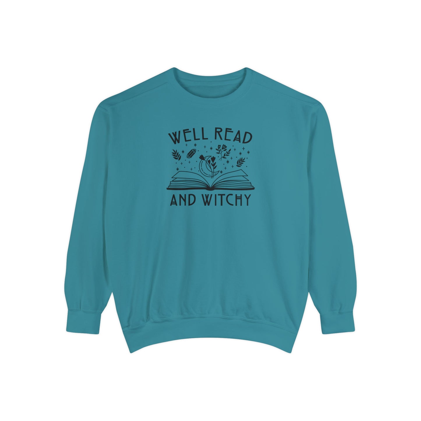 Well Read and Witcht Unisex Garment-Dyed Sweatshirt Bookish