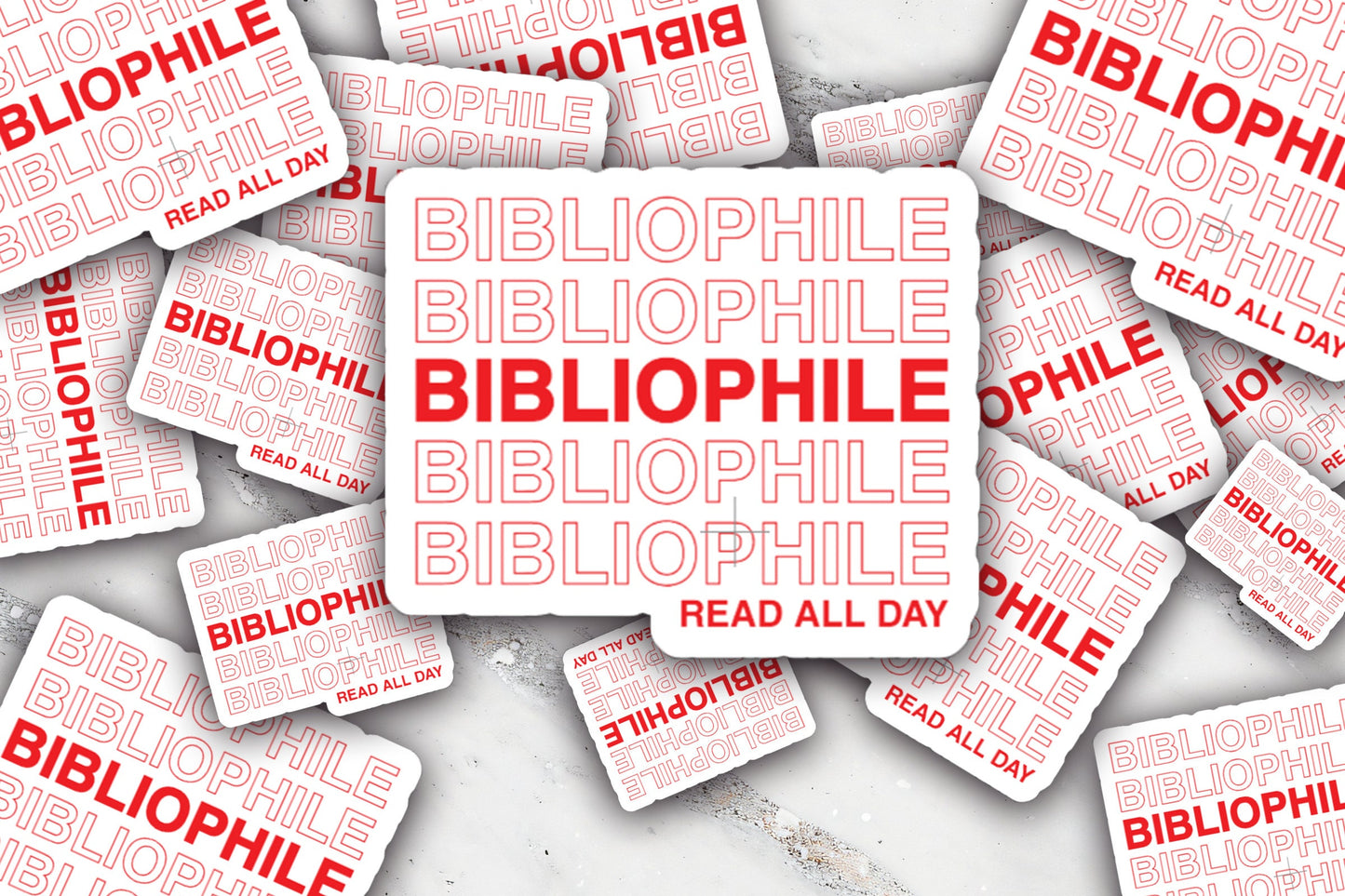 Bibliophile Read All Day Thank You Bag Sticker Reading Journal Book Lover Bibliophile Book Cart Kindle Decor Ebook Reader For Kindle Case