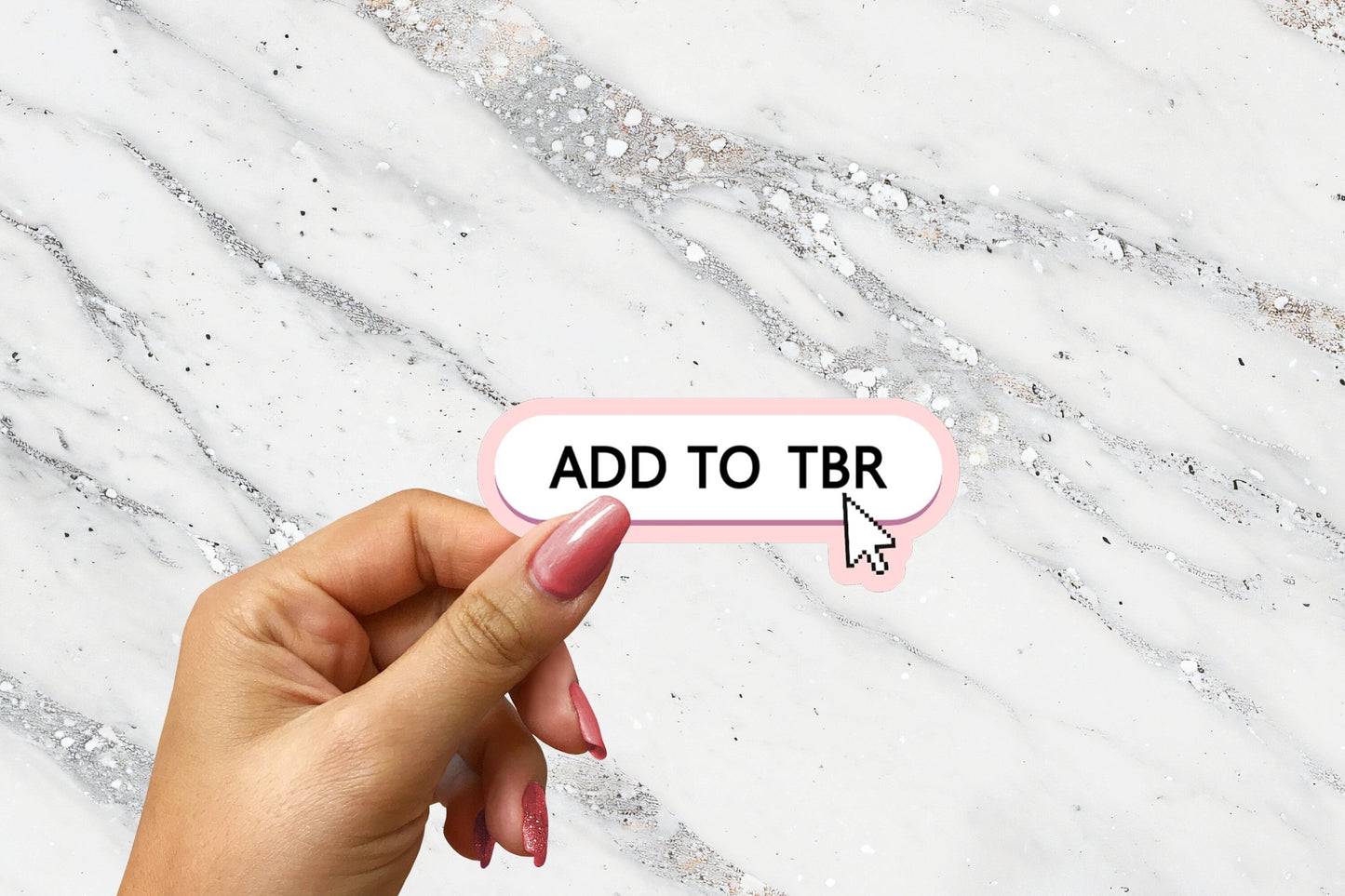 Add to TBR Bookish Sticker for Reading Journal Book Lover Bibliophile Book Cart for Kindle Decor Ebook Reader Sticker For Kindle Case