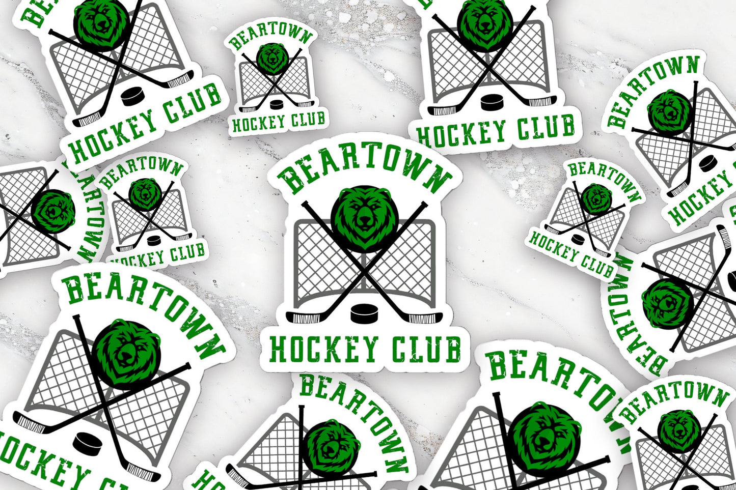 Beartown Jersey Logo Hockey Club Sticker Bear town Bjornstad Fredrik Backman Bookish Sticker Hydroflask Bibliophile Gift For Reader Laptop