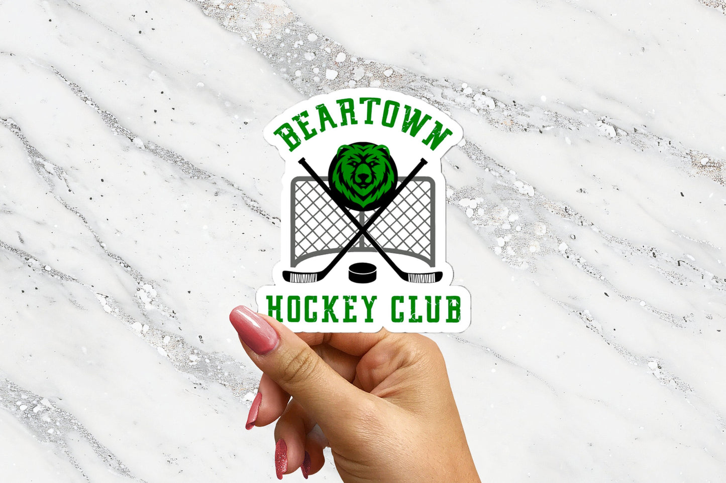 Beartown Jersey Logo Hockey Club Sticker Bear town Bjornstad Fredrik Backman Bookish Sticker Hydroflask Bibliophile Gift For Reader Laptop