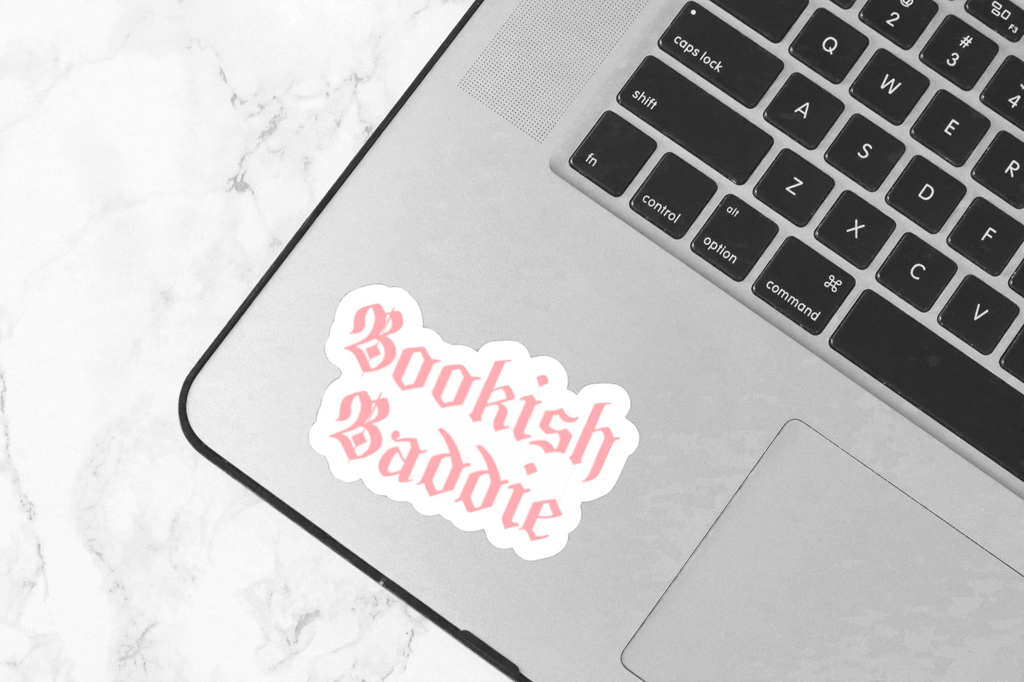 Pink Bookish Baddie Reader Funny Sticker for Bibliophile Bookstagram Friend Booktok Cute Nerdy Bookish Sticker for Book Cart Reading Journal