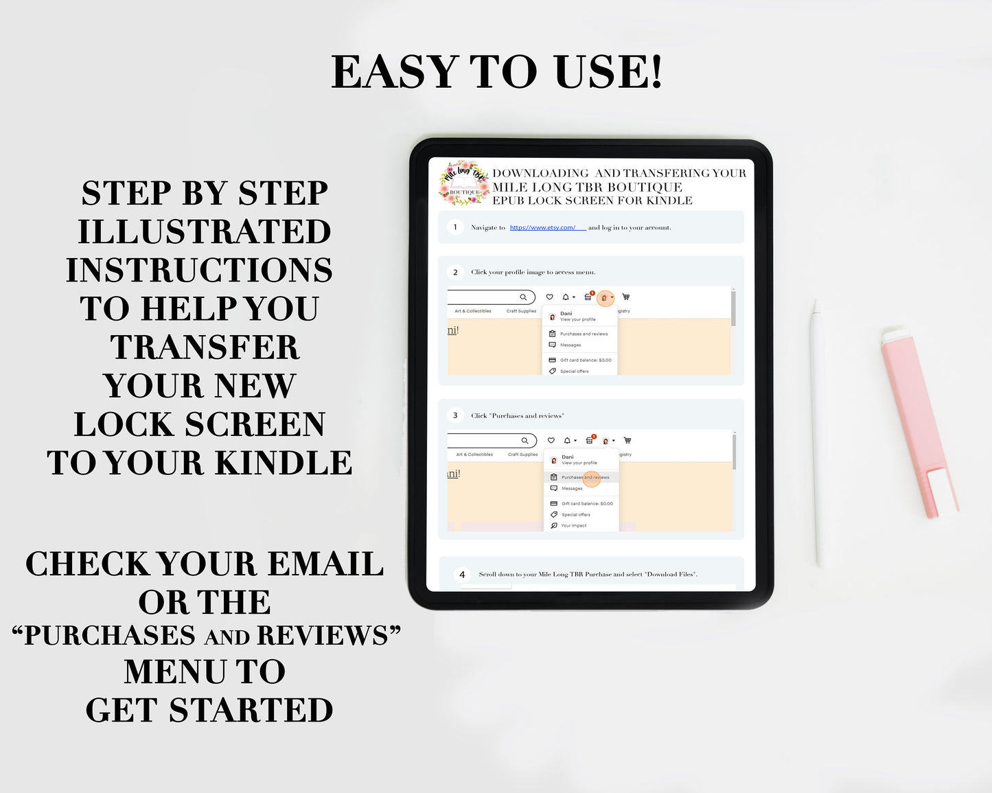 Busy Reading Smut Spicy Romance Reader Lock Screen for use w Kindle EReader Custom Book Cover Bookstagram Librarian Retro Bookish Gift