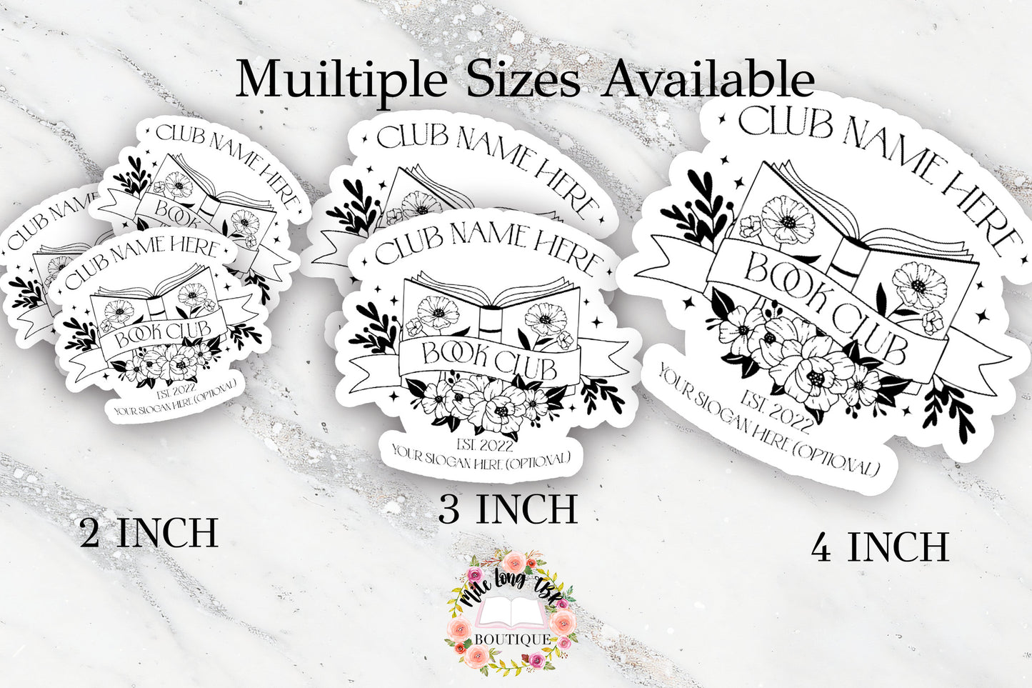 Custom Book Club Bookish sticker Readers Bibliophile Small Book Club Gift Bookish Friends Book Club Group Gift Sticker Exchange