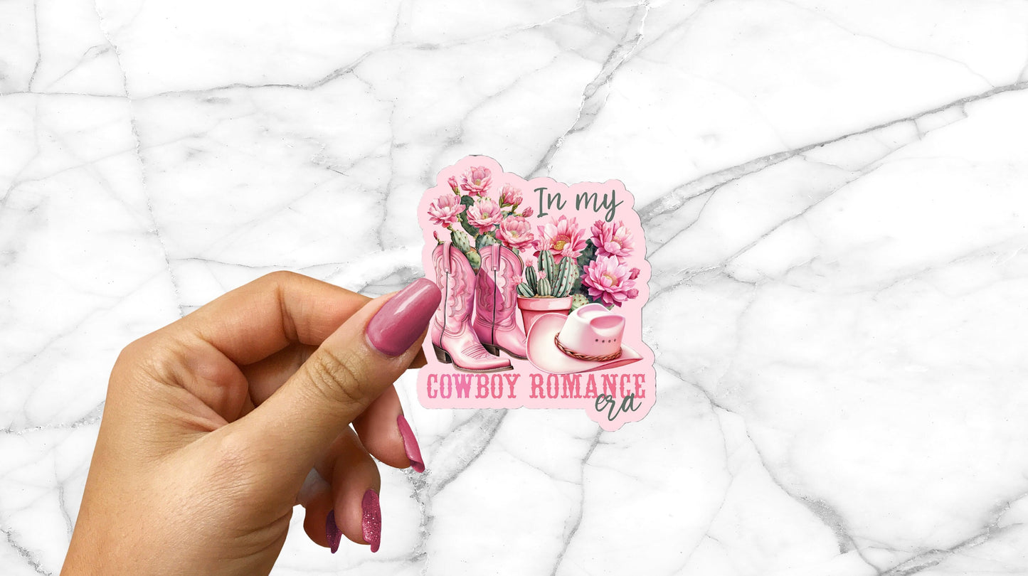 In My Cowboy Romance Era Sticker Dark Romance Read Smut Spicy Book Lover Dark Romance Books BookTok Bookstagram Kindle Case Sticker Journal