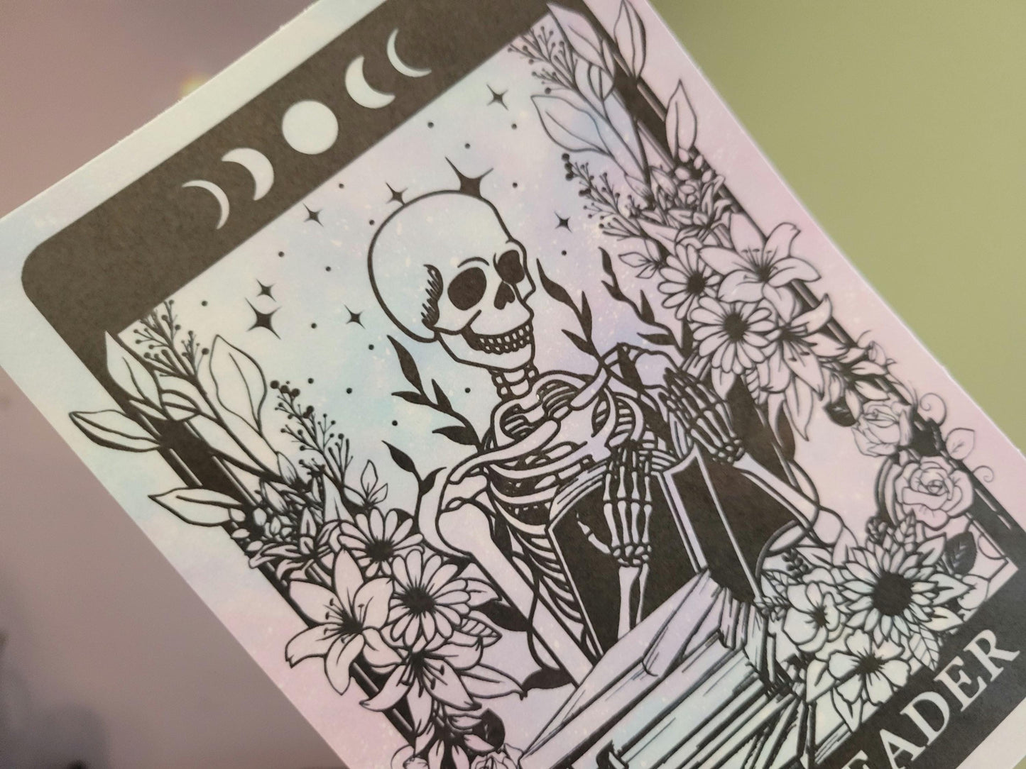 The Reader Tarot Card Kindle case insert for use with new 2024 Clear case cover overlay Stars Kobo Matched Tarot Card Bookstagram Bookstok