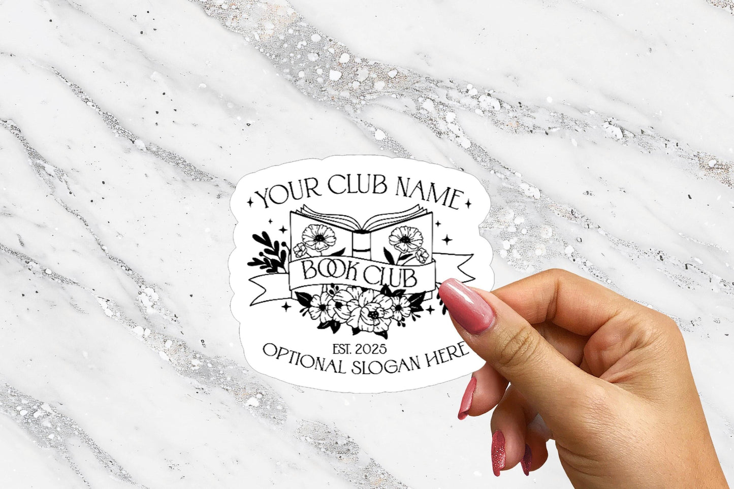 Custom Book Club Bookish sticker Readers Bibliophile Small Book Club Gift Bookish Friends Book Club Group Gift Sticker Exchange
