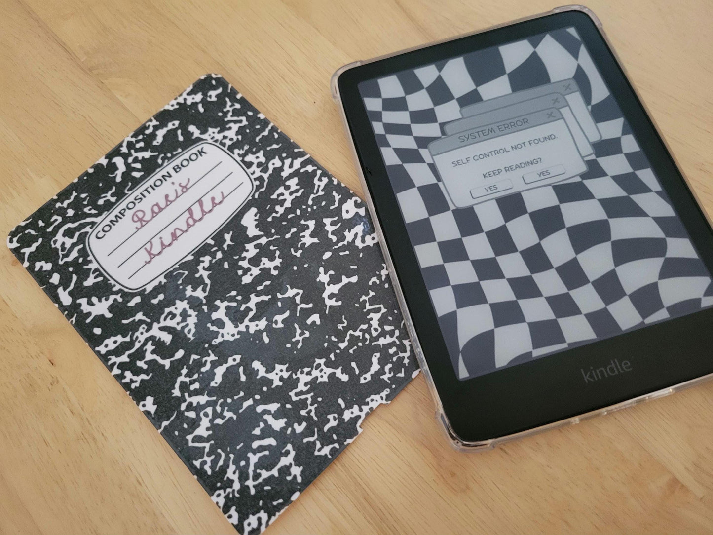 Keep Reading Yes or Yes No Self Control Shelf Retro Lock Screen for use w Kindle EReader Custom Book Cover Bookstagram Librarian Vintage