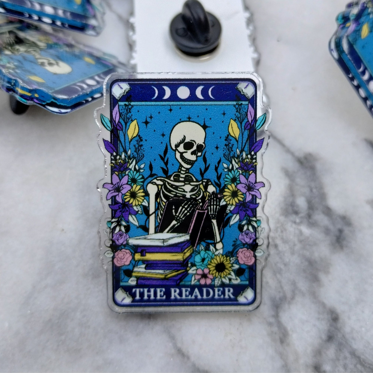 The Reader Tarot Card Pin